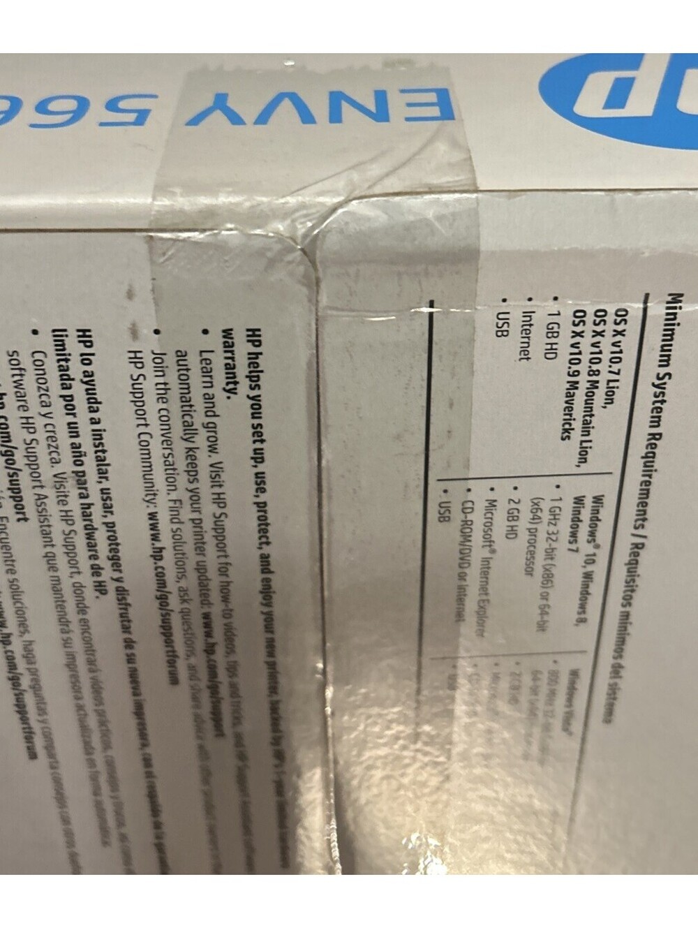 HP Envy 5663 Wireless Color Printer New Factory Sealed Touchscreen Scan Copy - Picture 7 of 7